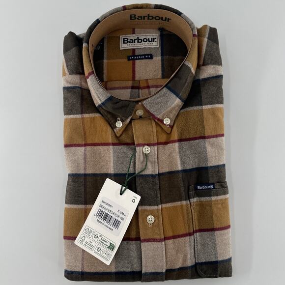 Barbour Men's Valley Tailored Checked Shirt Size L - Picture 6 of 11